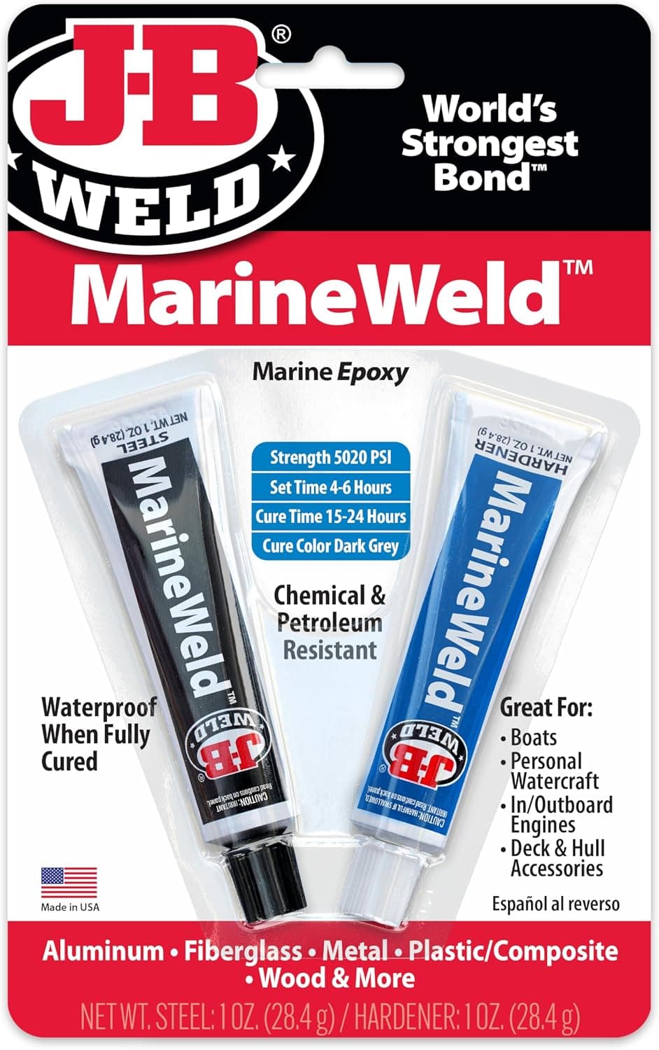 J-B Weld 8272 MarineWeld Marine Epoxy - 2 oz