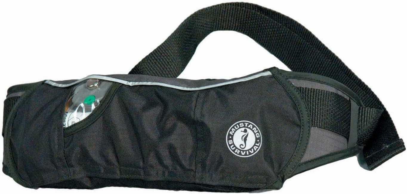 Mustang Survival PFD Inflatable Belt Pack (Black/Carbon)