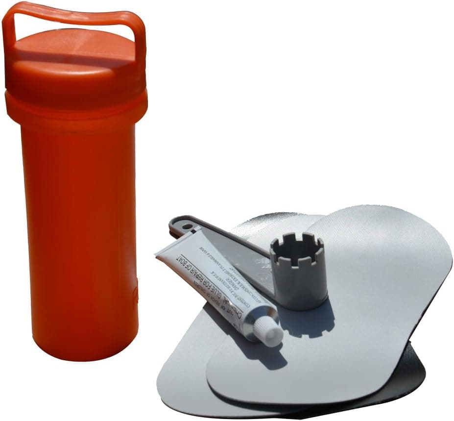 BRIS Inflatable Boat Repair Kit - 3 PVC Patches, 30g Glue and Valve Wrench