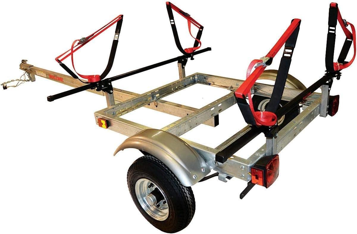 Malone XtraLight Trailer Package with 2 J-Kayak Racks