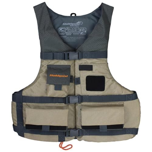 Stohlquist Spinner Fishing Life Jacket. USCG Approved PFD Life Vest. High Mobility, Comfortable Fit, Unisex.