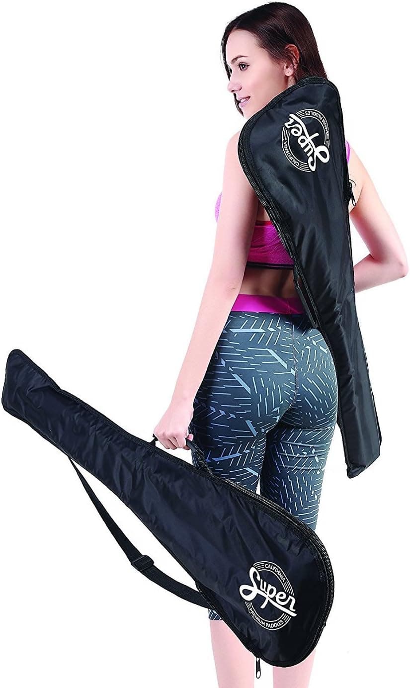 SUP Paddle Bag - Perfect for 3 Piece Adjustable Stand-Up Paddle Board Paddles - Premium and Portable Bag - Ergonomic Shoulder and Handle for Travel - Padded for Storage