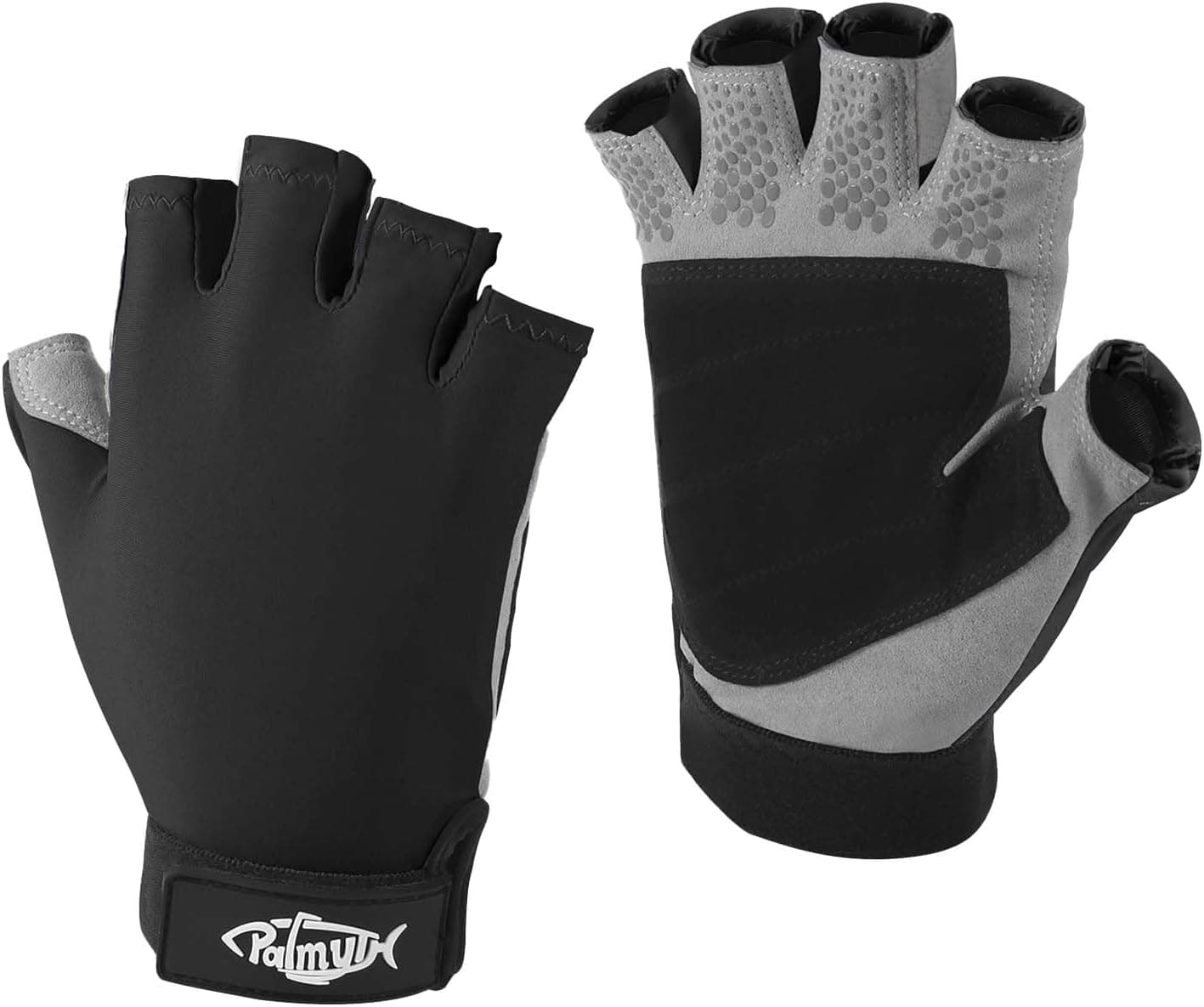 Palmyth UV Fishing Gloves Sun Protection Fingerless Kayaking Glove Men Women UPF 50+ for Sailing, Hiking, Paddling, Canoeing and Rowing