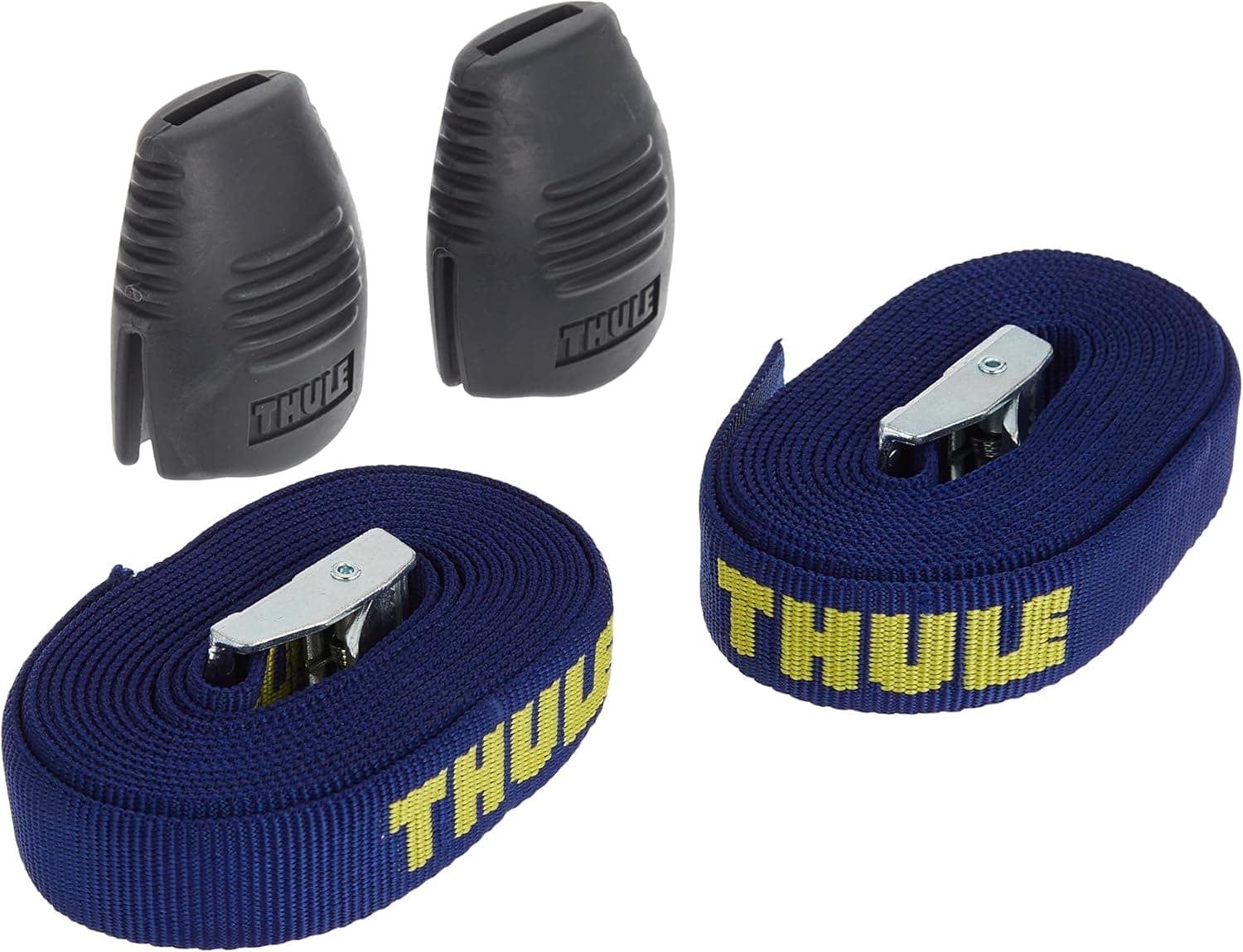 Thule Load Straps with Steel Cam-Action Buckle and Protective Bumper, Sold in Pairs
