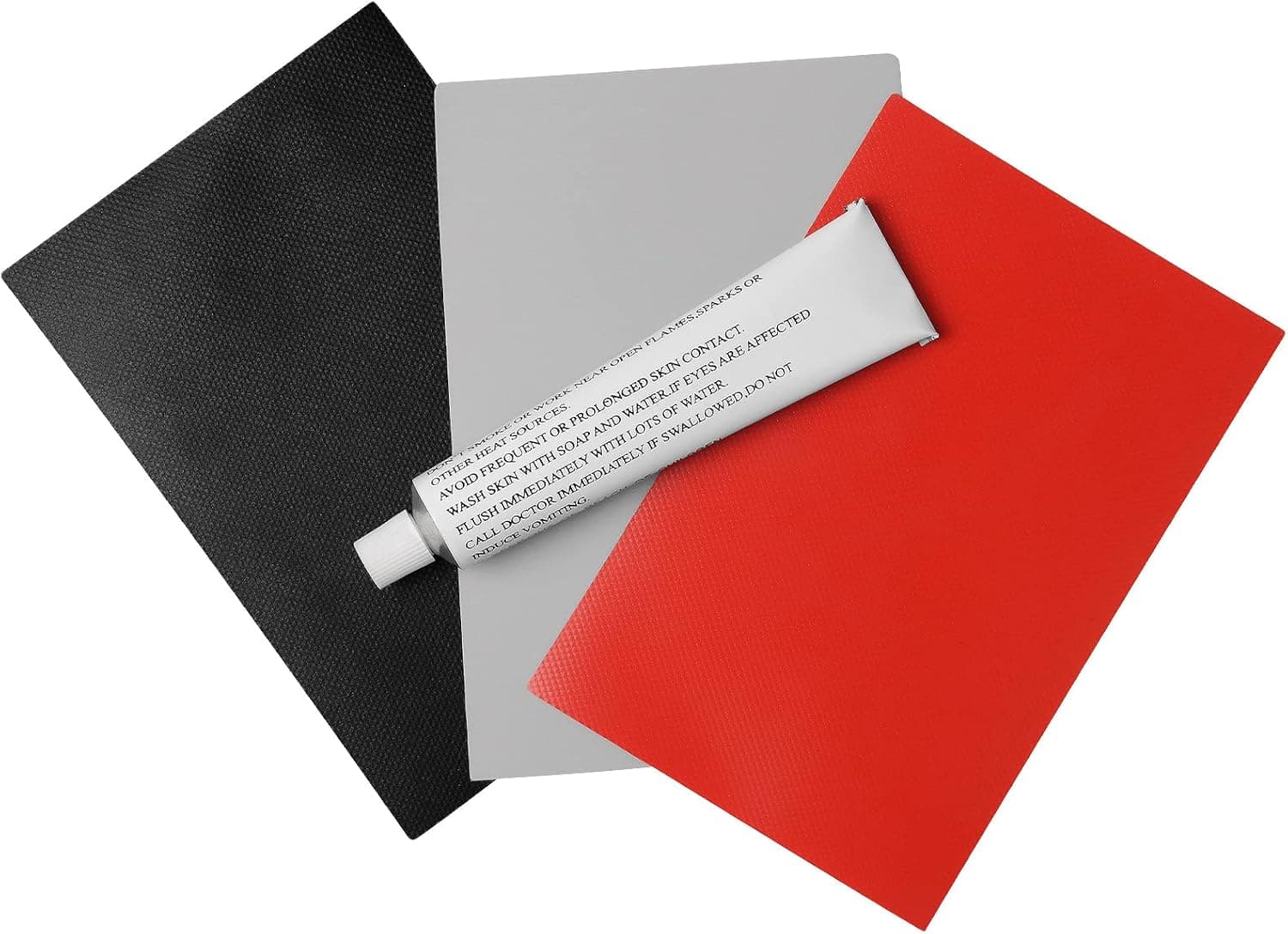YIPINER Boat Repair Kit with 3 PVC Patches and Glue for Inflatable Raft, Inflatable Boat and Kayak