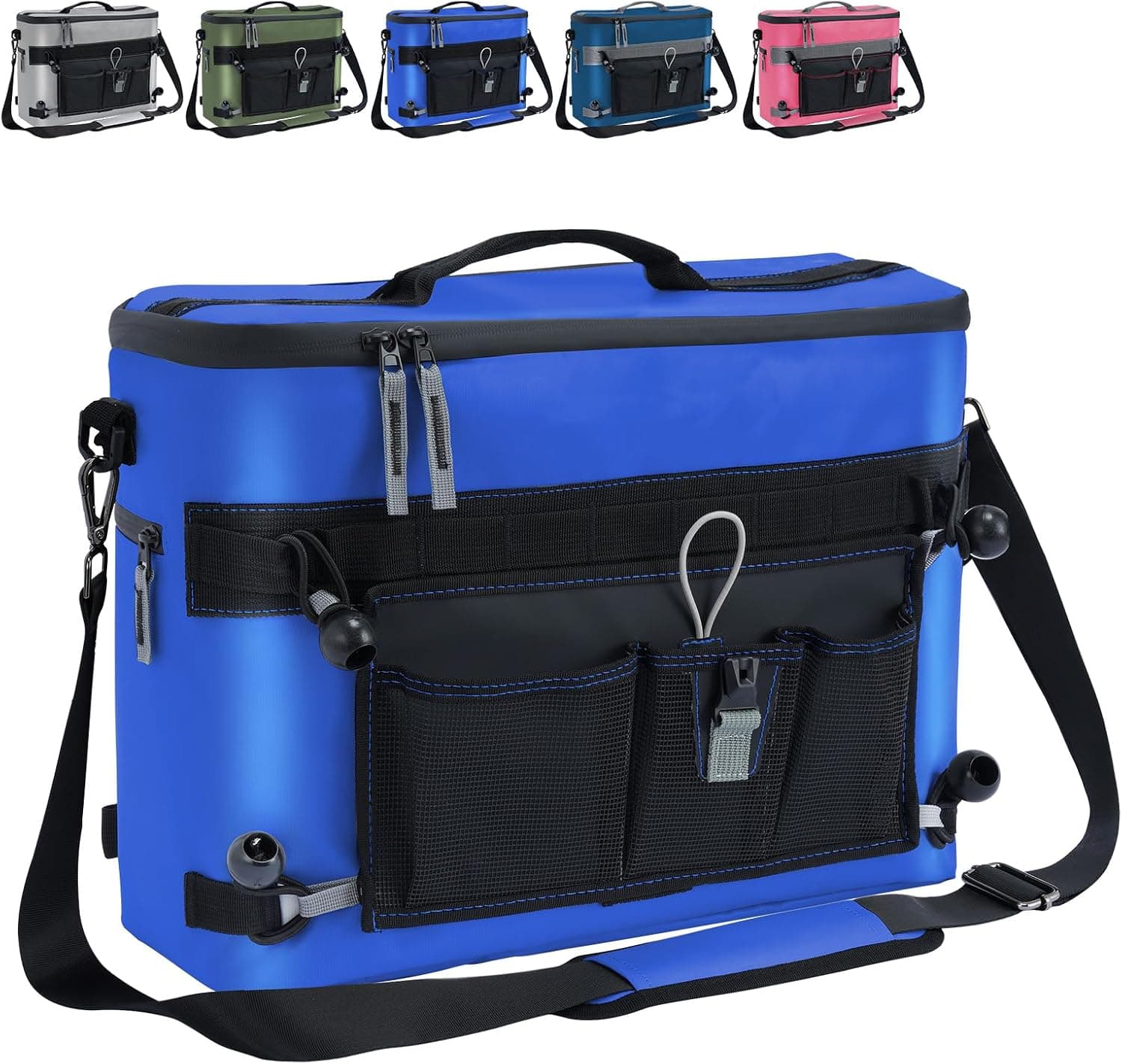 Dreizack Blue Insulated Kayak Cooler Bag, Waterproof PVC, Side Opening Cover, 16 Hours Leakproof
