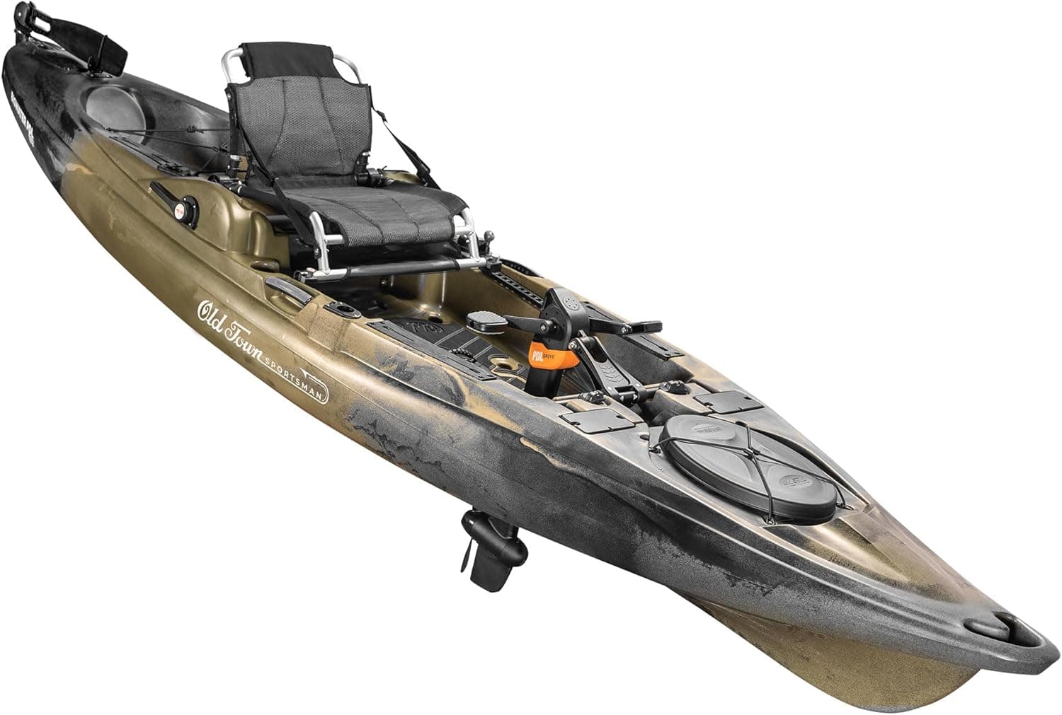Old Town Sportsman BigWater PDL 132 Pedal Fishing Kayak, Marsh Camo