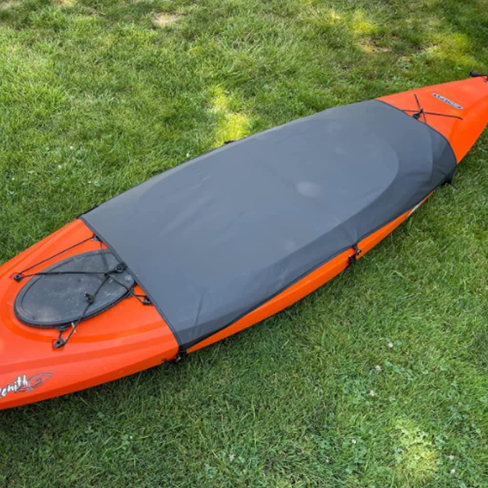 Skyour Kayak Cockpit Drape Cover, Waterproof Seal Dustproof Canoe Cockpit Skirt Cover Protector for Indoor Outdoor Storage