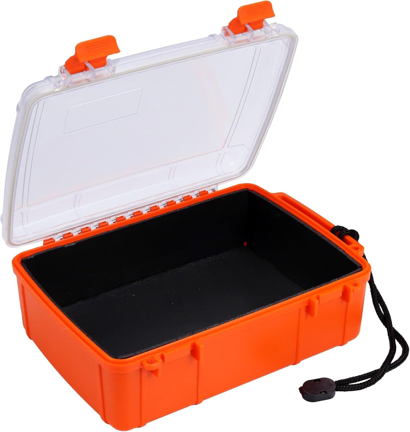 Wxvhji Dry Box for Boat, Floating Crushproof Waterproof Storage Case for Phones with Rope and Steel Hinges
