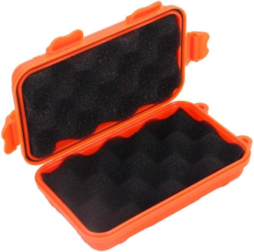VBESTLIFE Dry Box Floating Case, Orange Plastic Dry Container for Phone Wallet Essentials