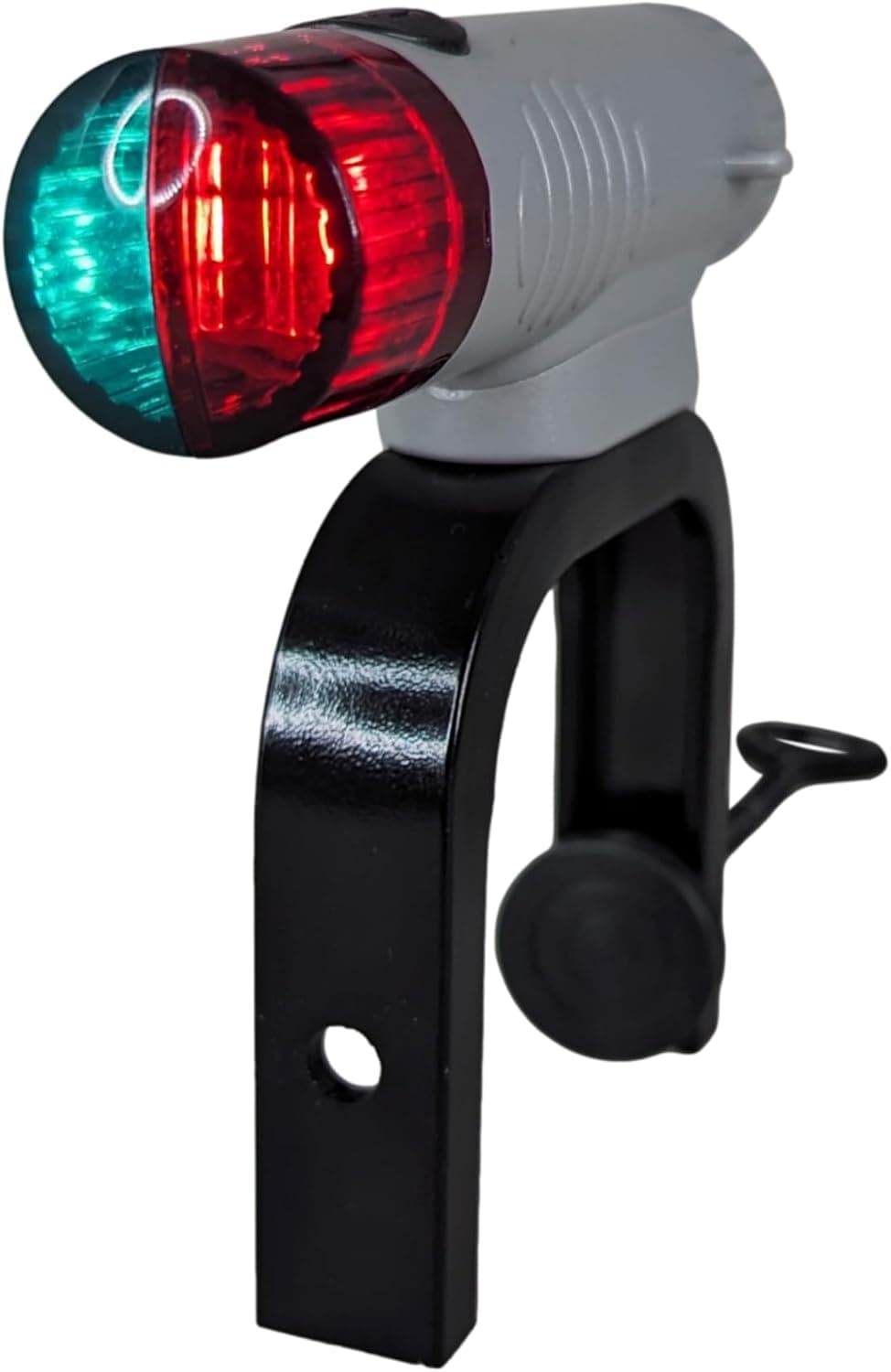 Pactrade Marine Battery Navigation Lights for Boats LED - Portable White Stern Light, Clamp Mount
