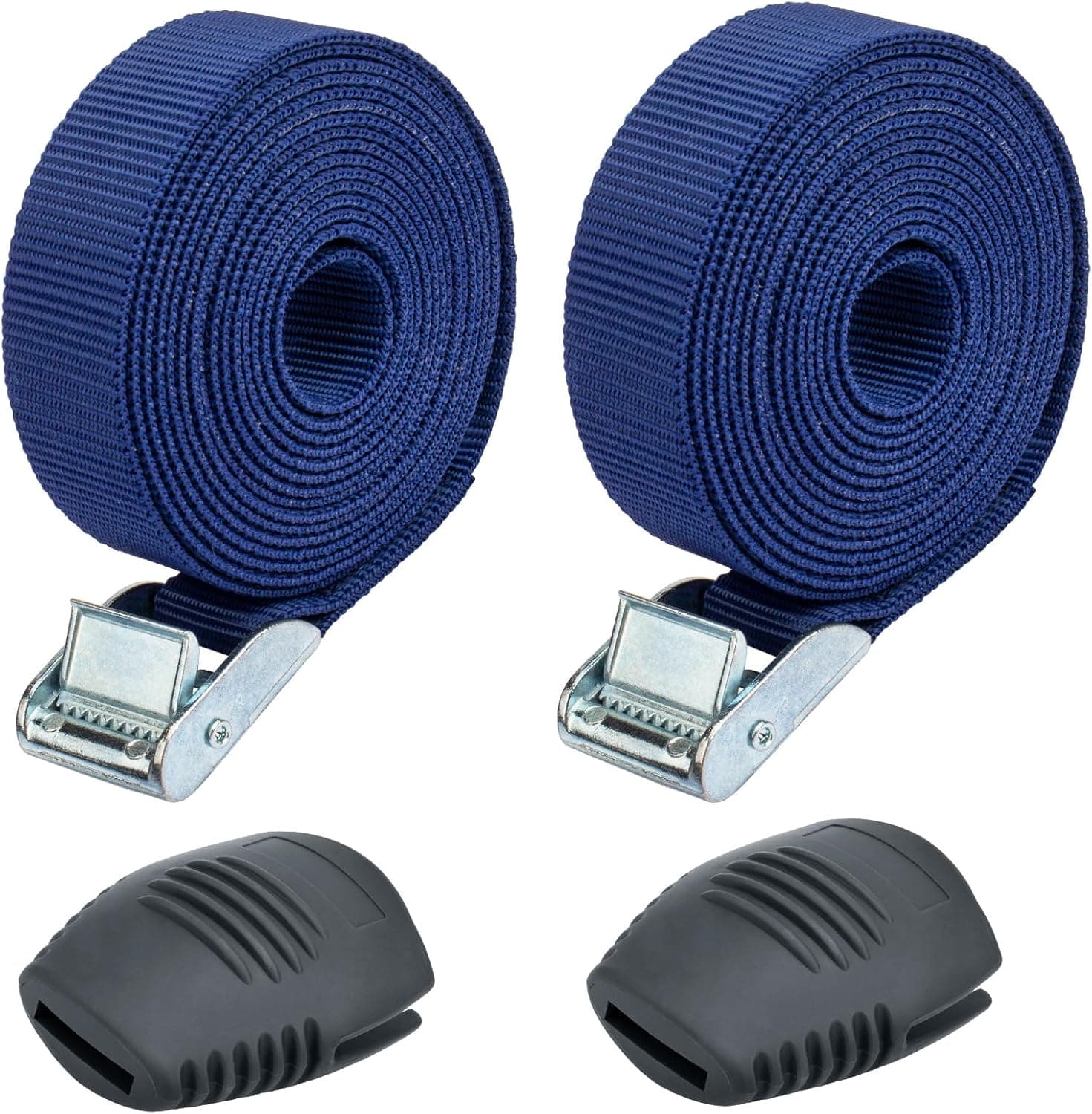 Tie Down Straps for Roof Mount Racks, Locking Straps for Surfboard, Paddleboard or Kayak, 9 ft Pair