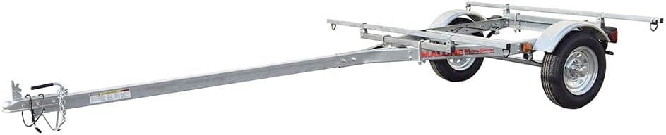 Malone MPG464-LBB MicroSport LowBed 2 Kayak Trailer with 2 Bunk Carriers and Spare Tire