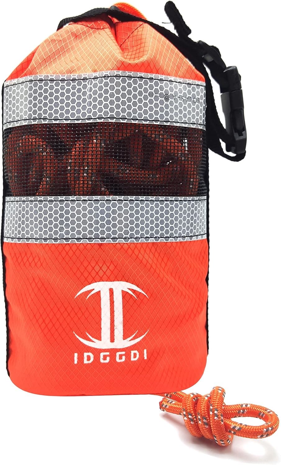 IDGGDI Throw Bag for Water Rescue with 70ft Reflective Throwable Rope, Floating Rescue Ropes for Kayaking