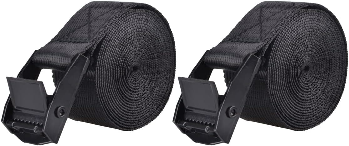 Azarxis Lashing Straps Cam Buckle Tie Down, 441 lbs Capacity, 4 Pack 6.6 ft