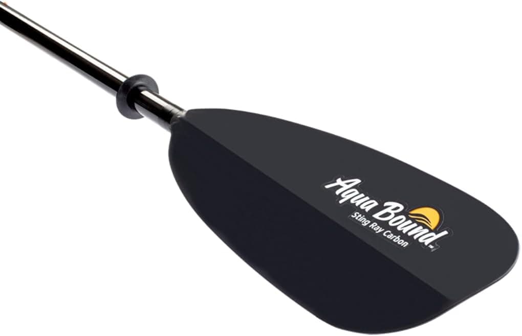 AQUA BOUND Sting Ray Carbon Kayak Paddle, Carbon Shaft and Carbon Blade, 2 Piece Posi-Lok, 210 cm