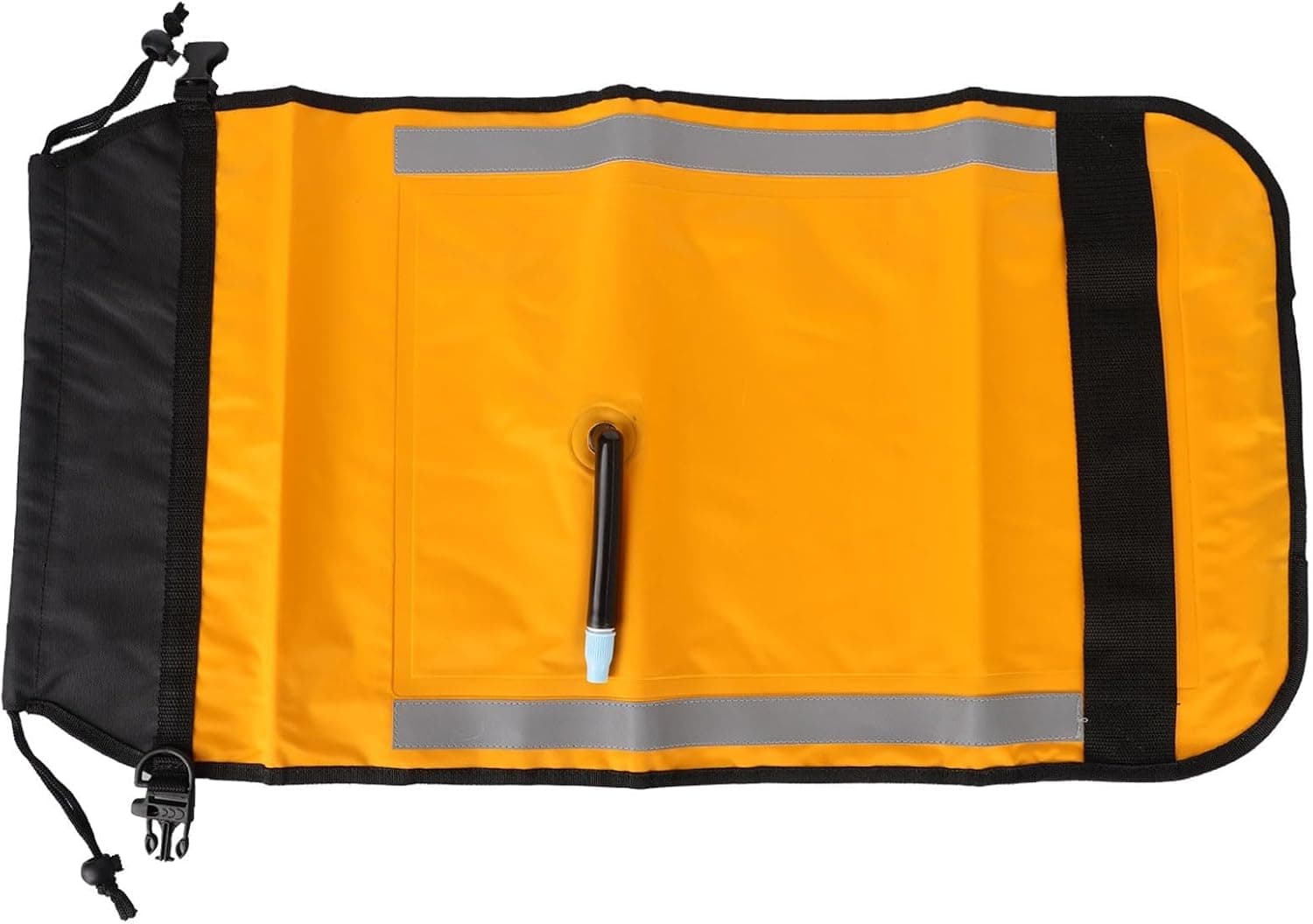 Inflatable Paddle Float Bag for Kayak, Self Rescue Device for Canoe Boating, Bright Yellow Safety Flotation Aid